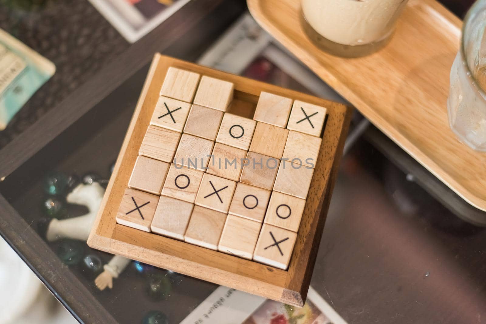 Wood sudoku board and tiles by Wmpix