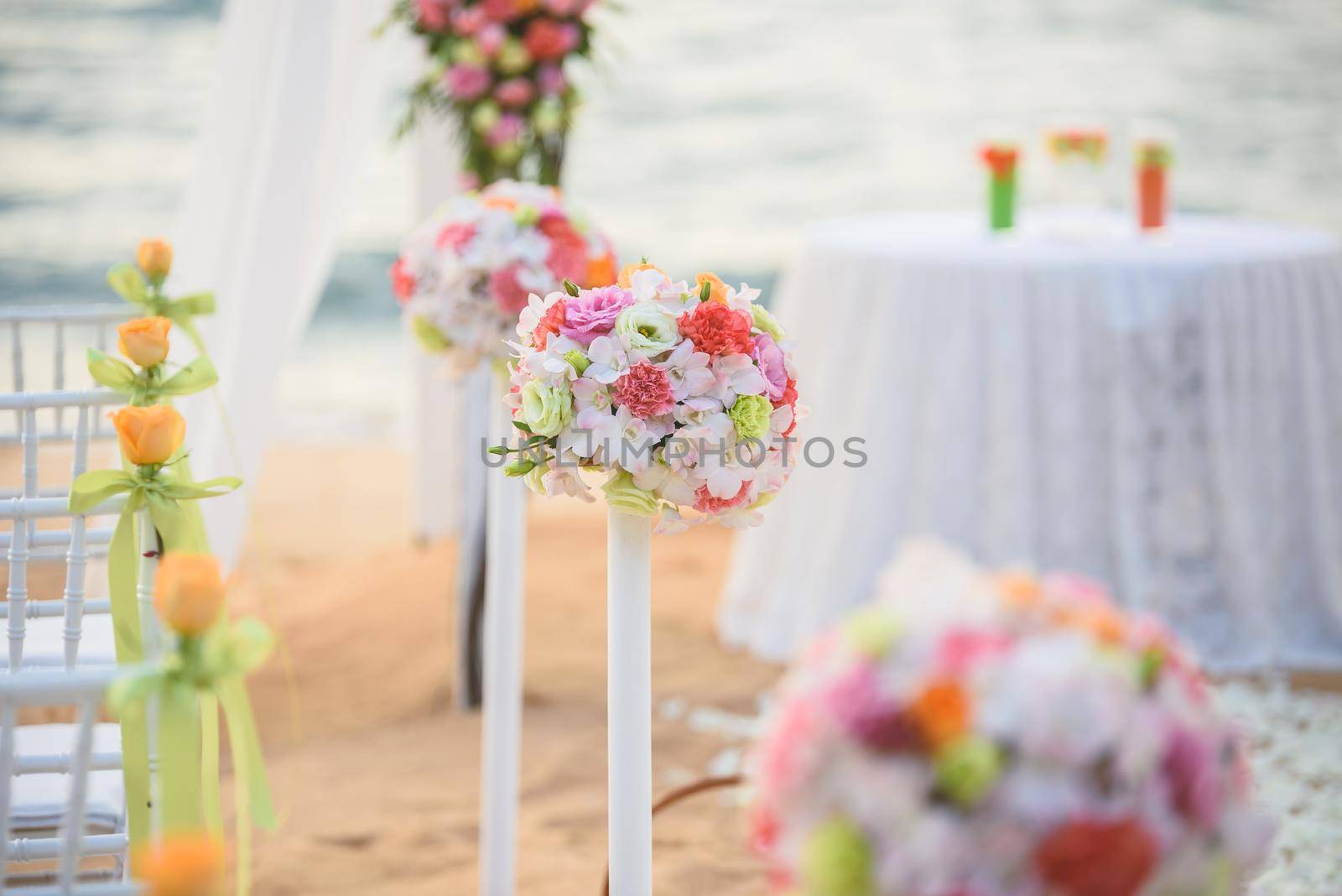 Wedding place on the beach by Wmpix