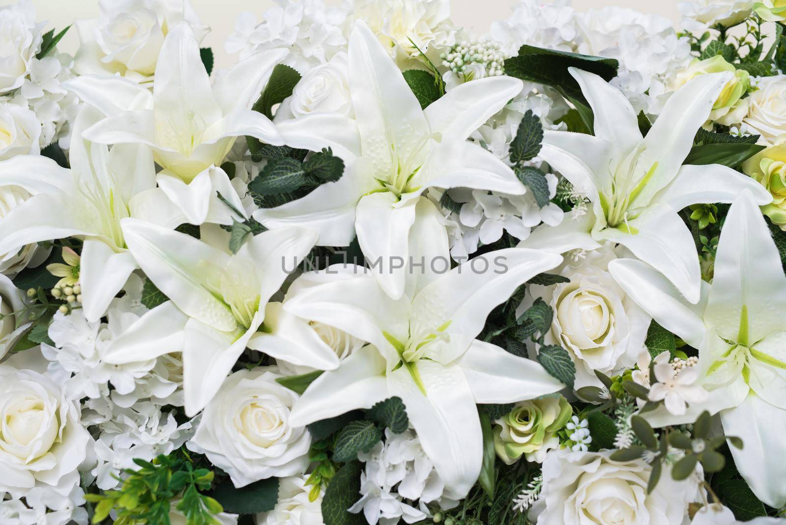 White flowers wedding