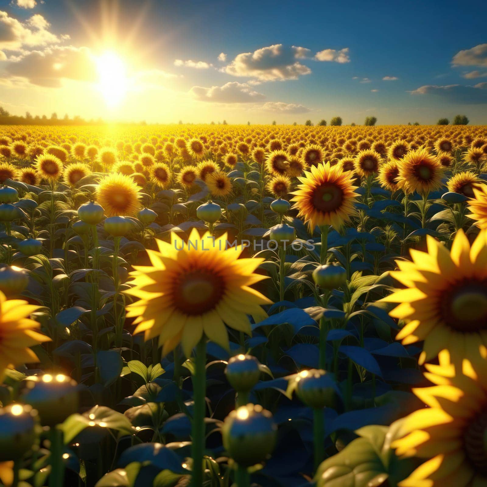 Sunflowers. Image created by AI