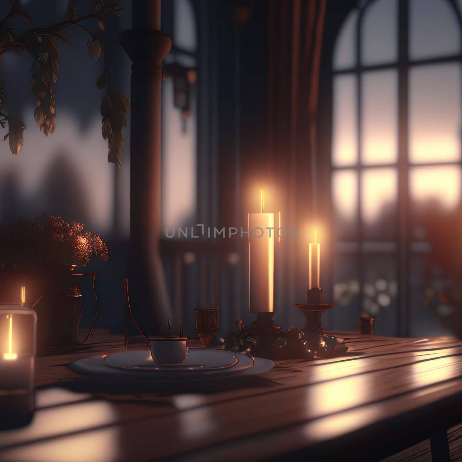 Candles on the table by nolimit046