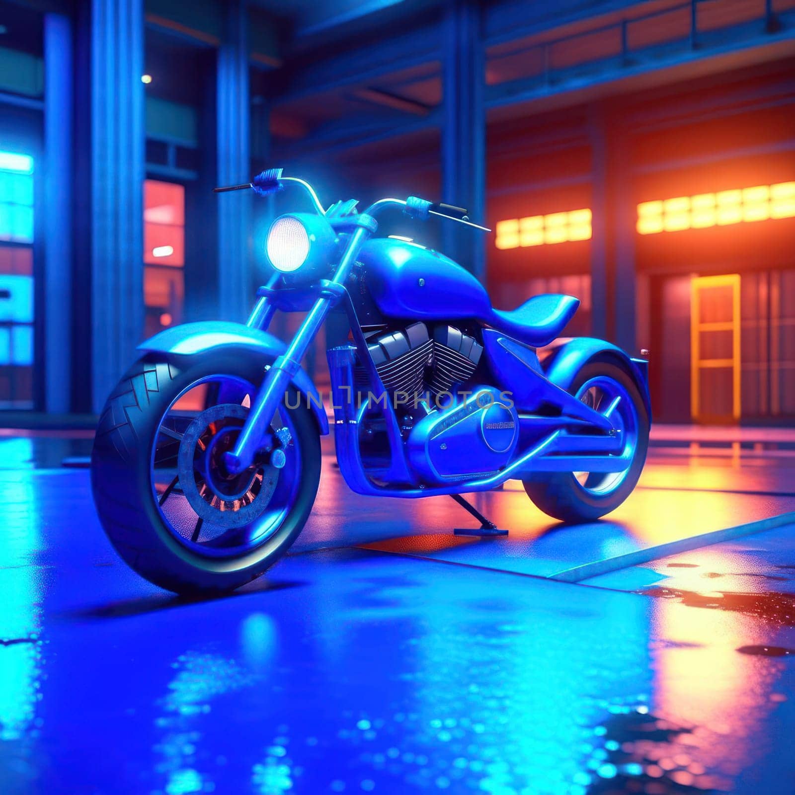 Blue Bike. Image created by AI