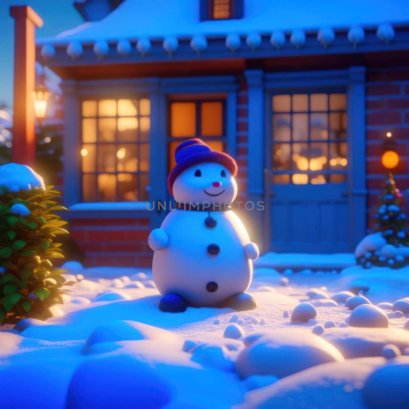 Snowman. Image created by AI