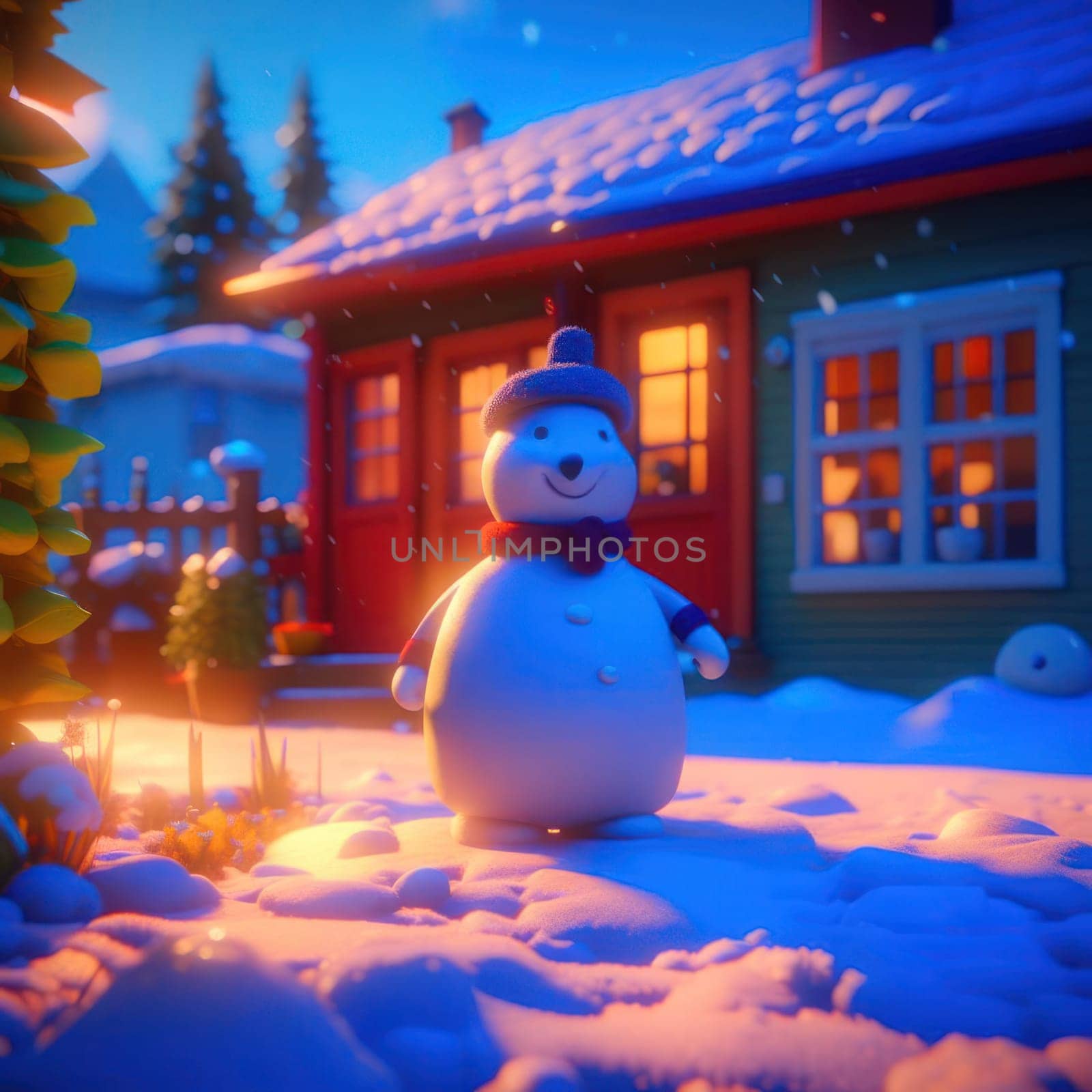 Snowman. Image created by AI