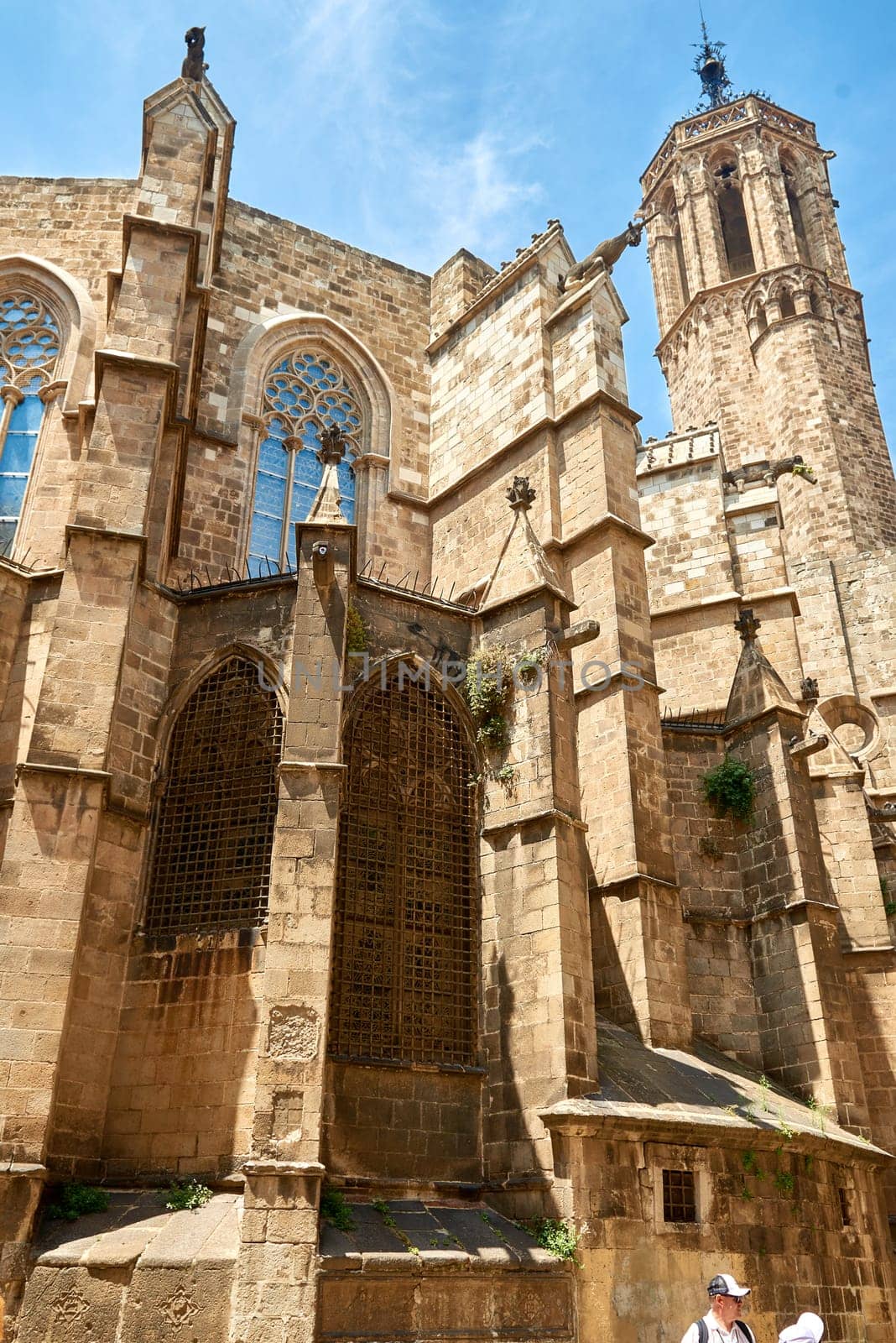 Architecture and landmark of Barcelona. Cozy cityscape of Barcelona, Catalonia, Spain.