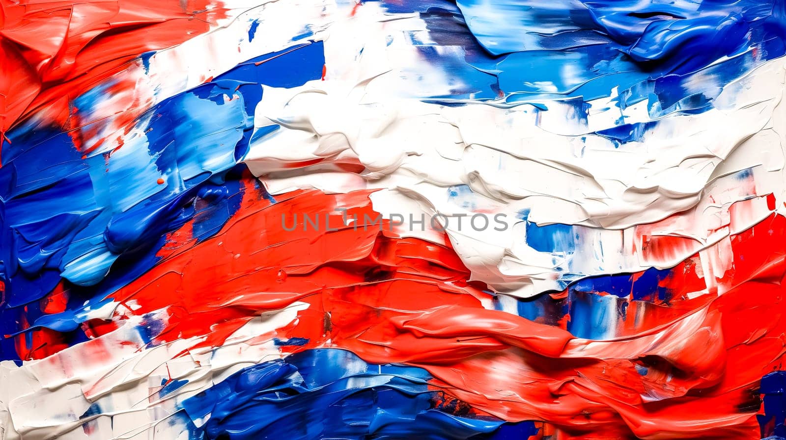art creative drawing in the colors of the French flag, made with Generative AI by Edophoto