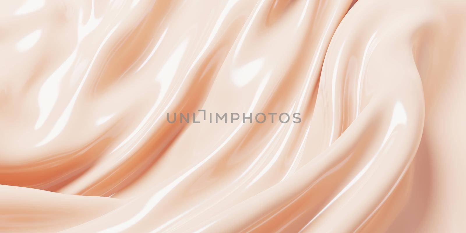 Cosmetic foundation cream background 3D render by Myimagine