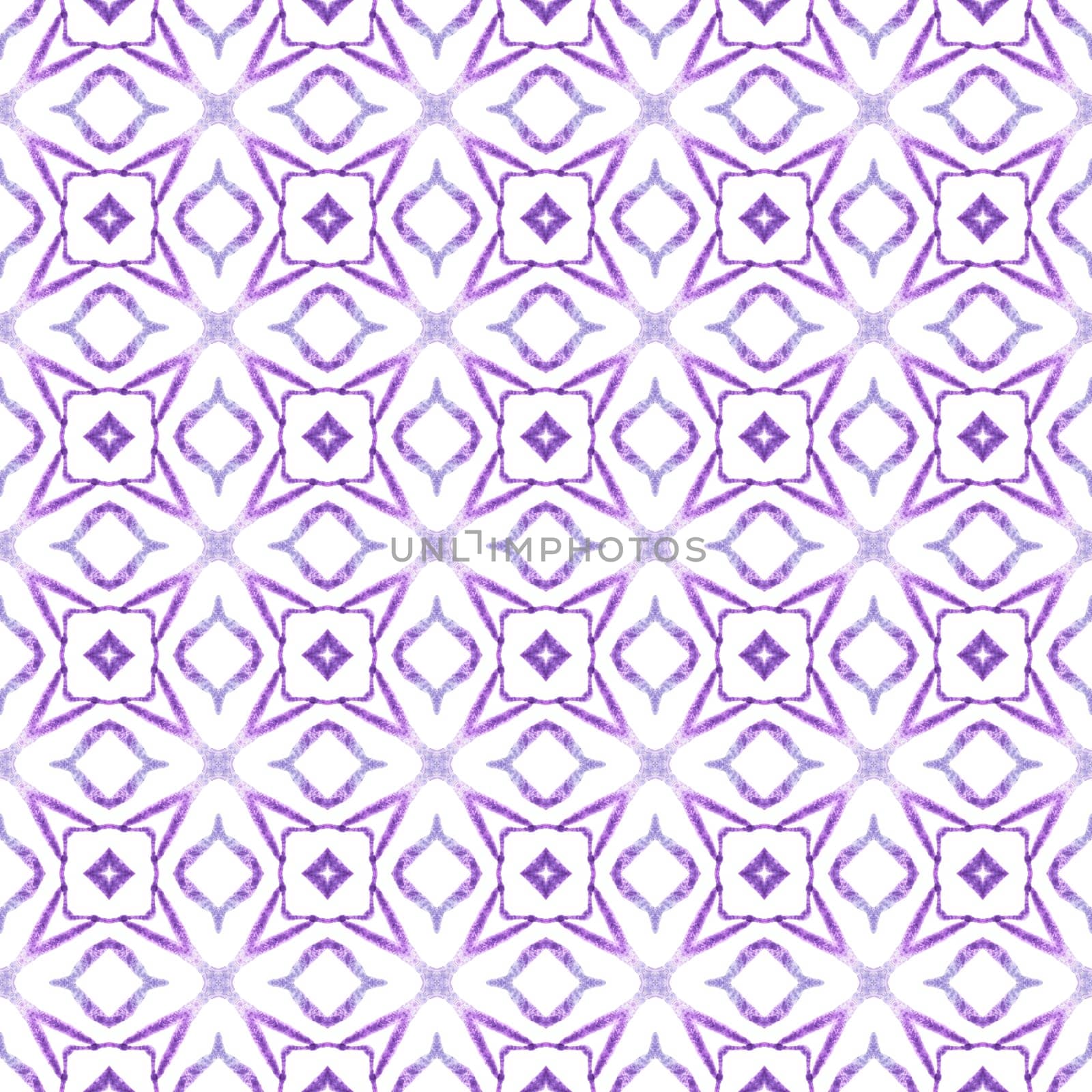 Repeating striped hand drawn border. Purple resplendent boho chic summer design. Textile ready sightly print, swimwear fabric, wallpaper, wrapping. Striped hand drawn design.