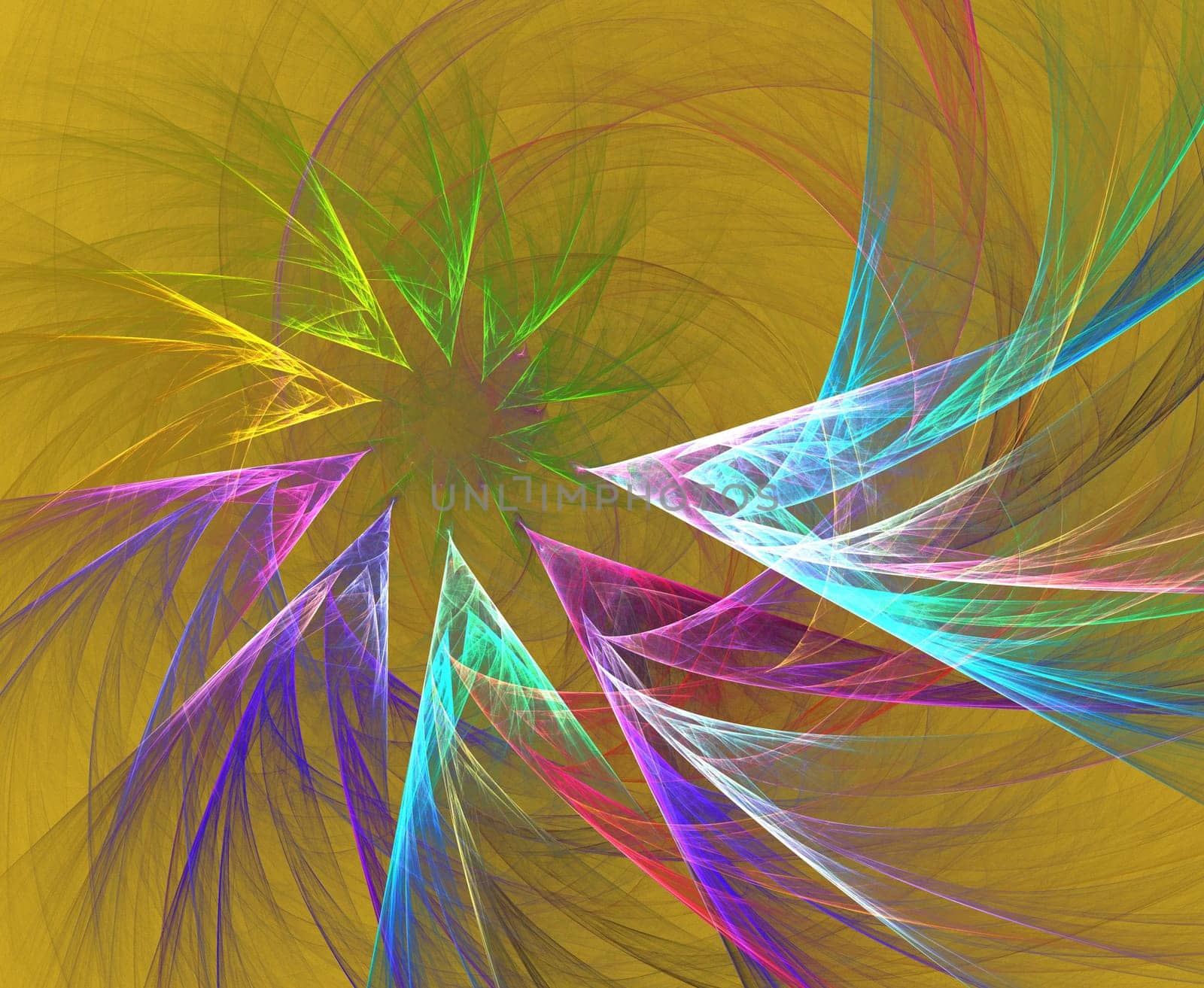 Abstract background, colored fantastic texture, unique art illustration, fractal for graphic design projects. High quality illustration.