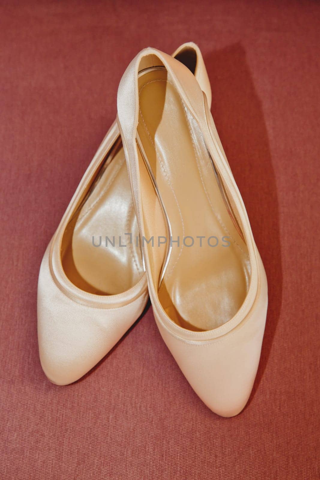 Women's shoes of the bride. Soft focus. by leonik