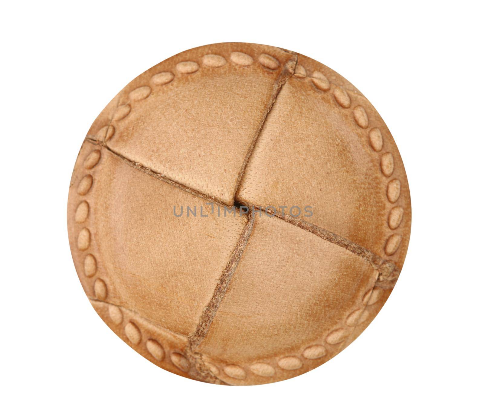 Leather clothes button by Mibuch