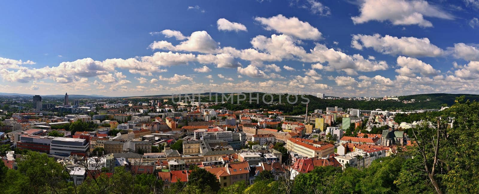 City of Brno - Czech Republic - Europe. Beautiful views of the city and houses on a sunny summer day. by Montypeter