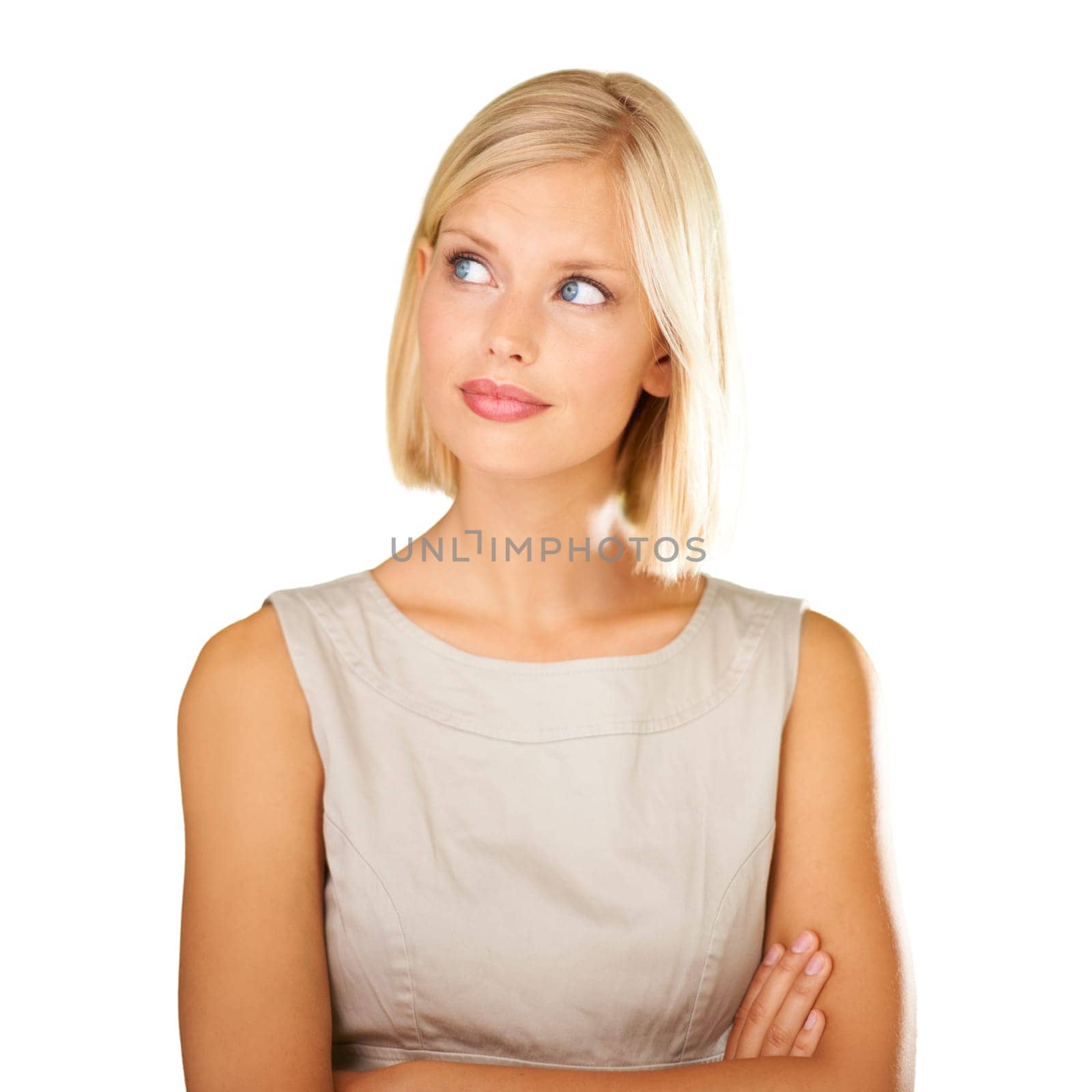 Casually beautiful. Cropped shot of a gorgeous young woman posing in the studio