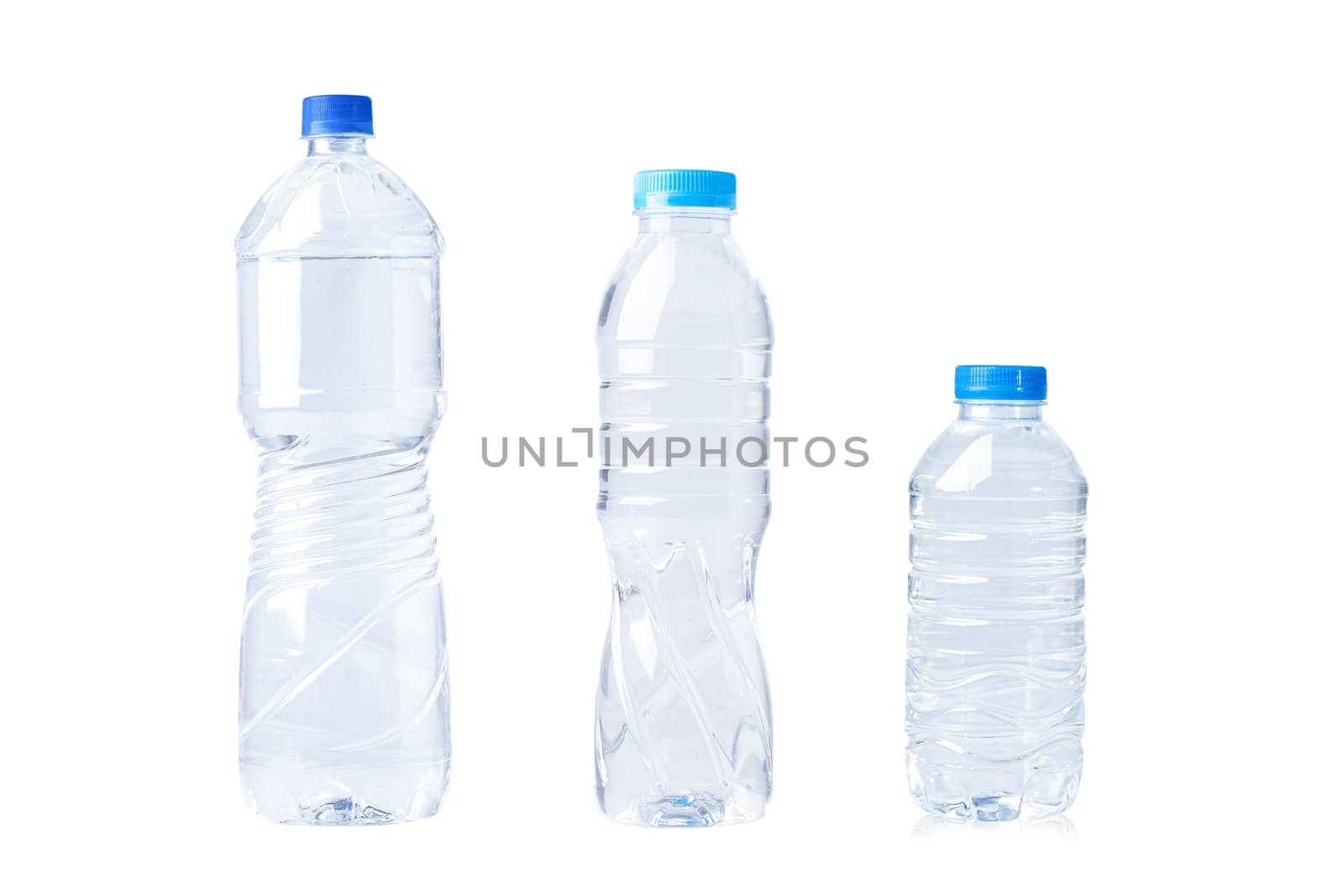 Plastic water bottle isolated on white background. by pamai
