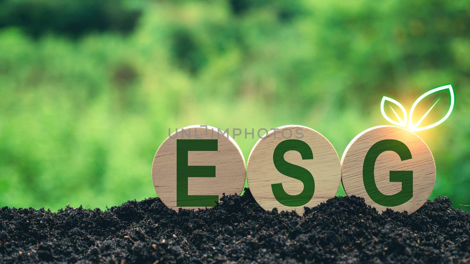 ESG concept for environment, society and governance in sustainable. business responsible environmental.