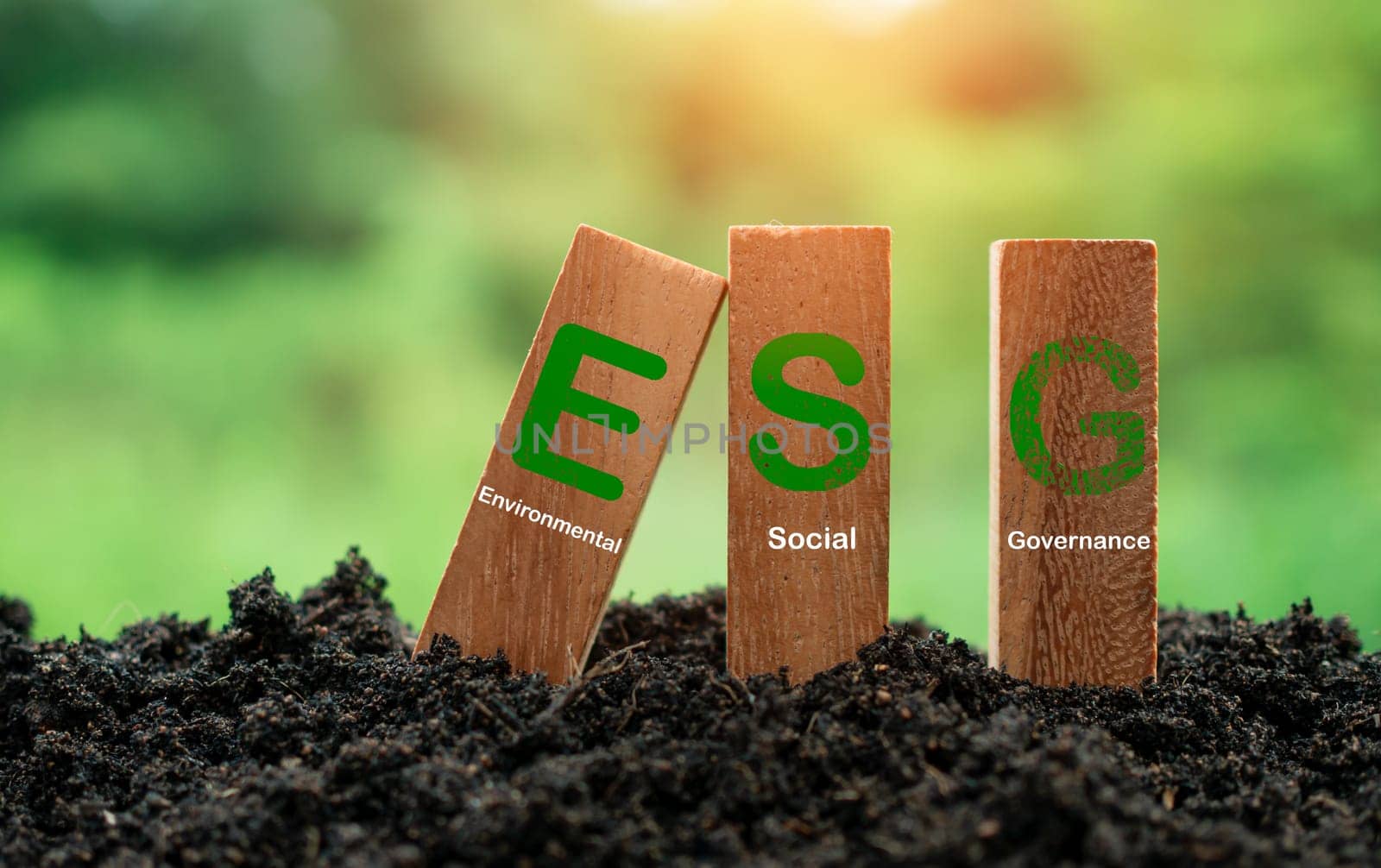 ESG concept for environment, society and governance in sustainable. business responsible environmental.