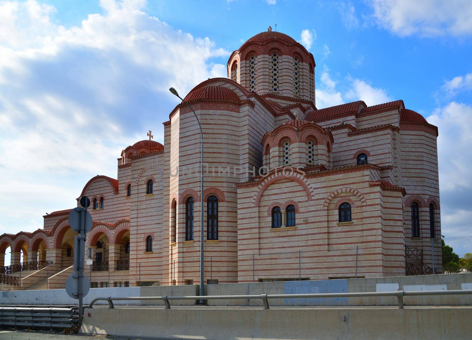 Limassol, Cyprus - Oct 08. 2019. the Sacred Temple of Saint Arsenius of Cappadocia and Paisios the Athonite