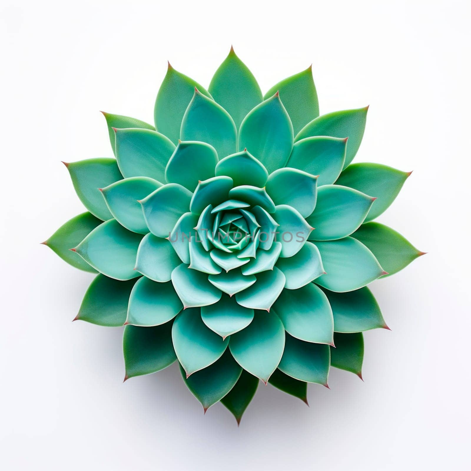 The succulent plant is a close-up view from above. Minimalism. by Spirina