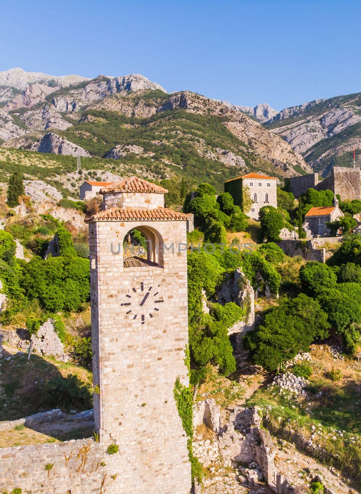 Stari Bar - ruined medieval city on Adriatic coast, Unesco World Heritage Site in Montenegro