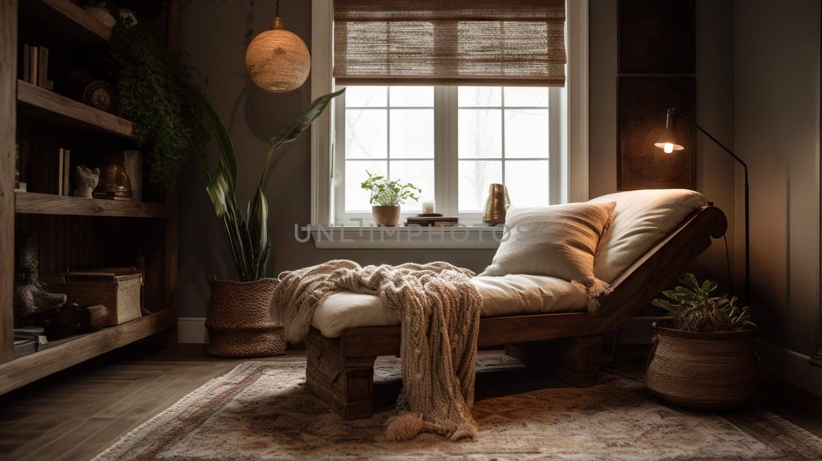 Cozy Reading Nook, generative AI - AI generated