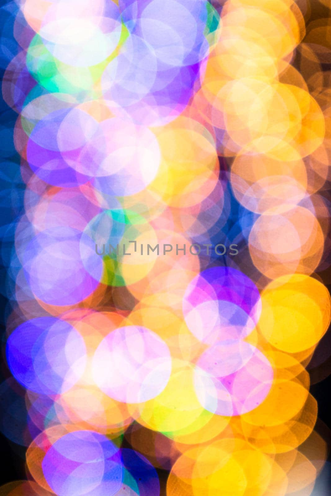 Abstract blurred Christmas lights background by vladispas