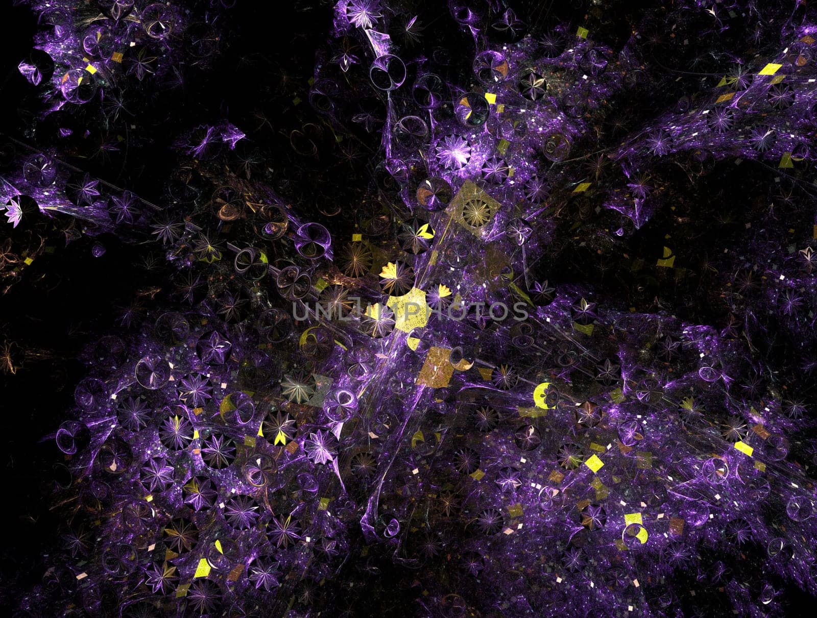 Imaginatory lush fractal texture image abstract background