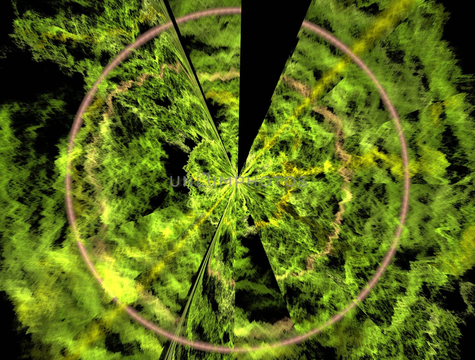 Imaginatory lush fractal texture image abstract background