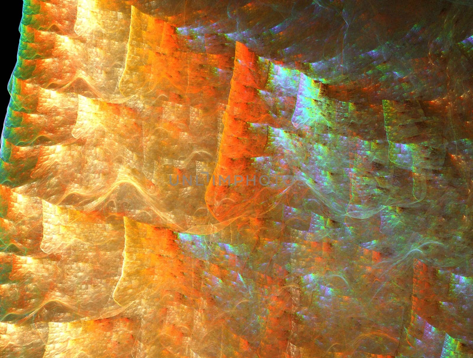 Imaginatory lush fractal texture image abstract background