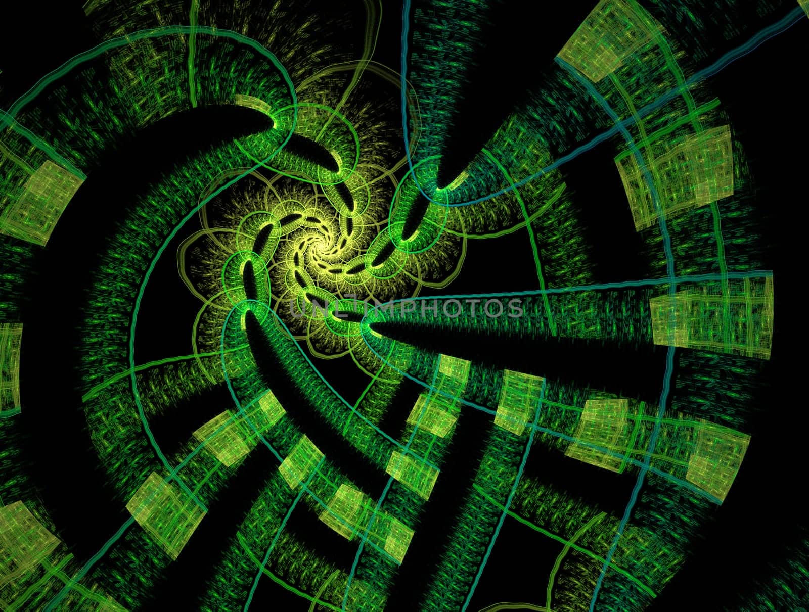 Imaginatory lush fractal texture image abstract background
