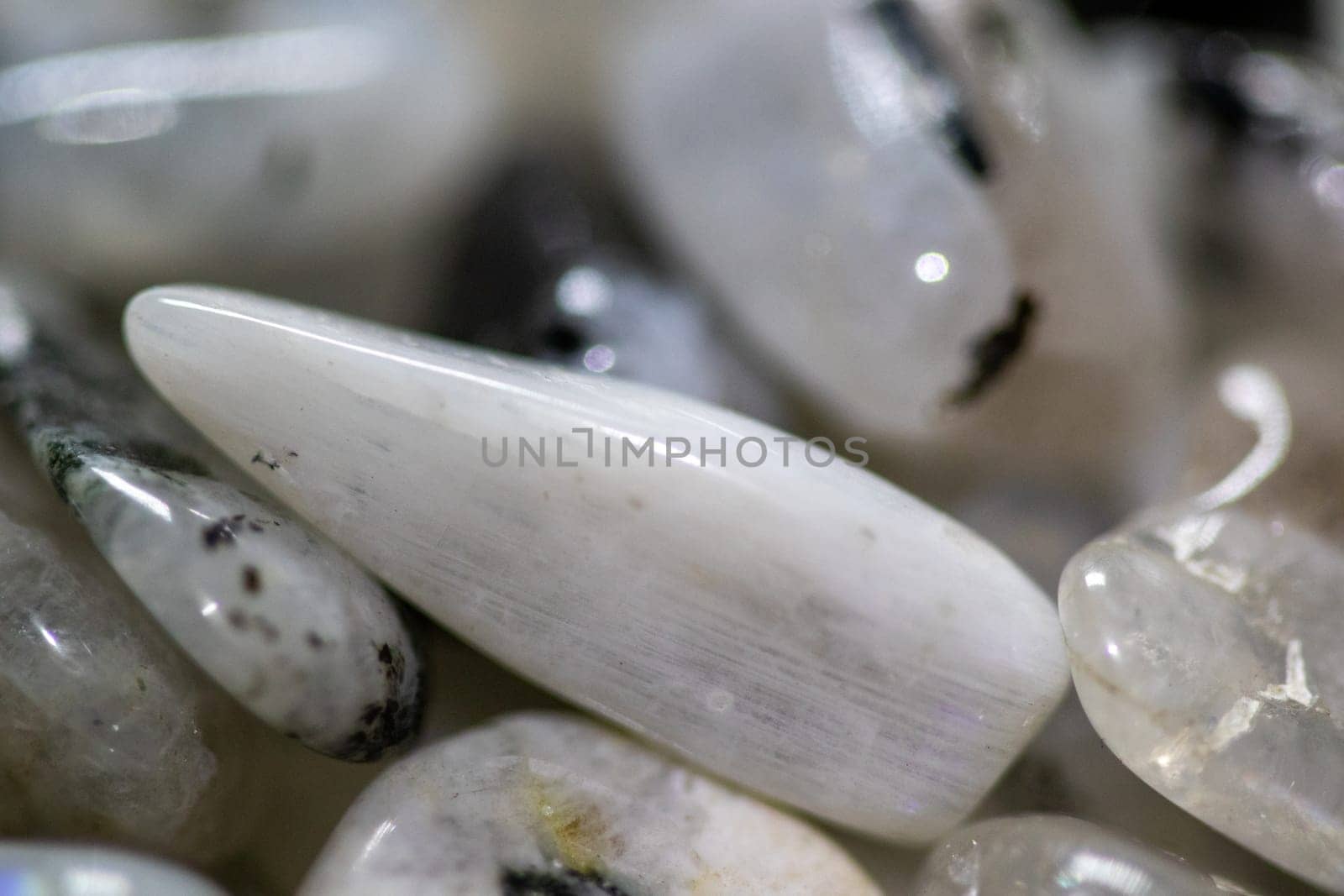 Close up photo Group of Moon Stones . High quality photo