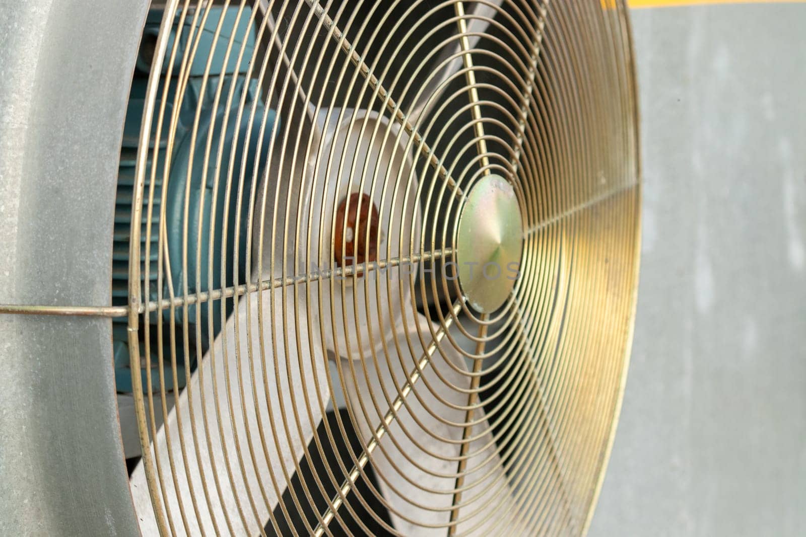 Fan ventilation system close up on the fan by gena_wells