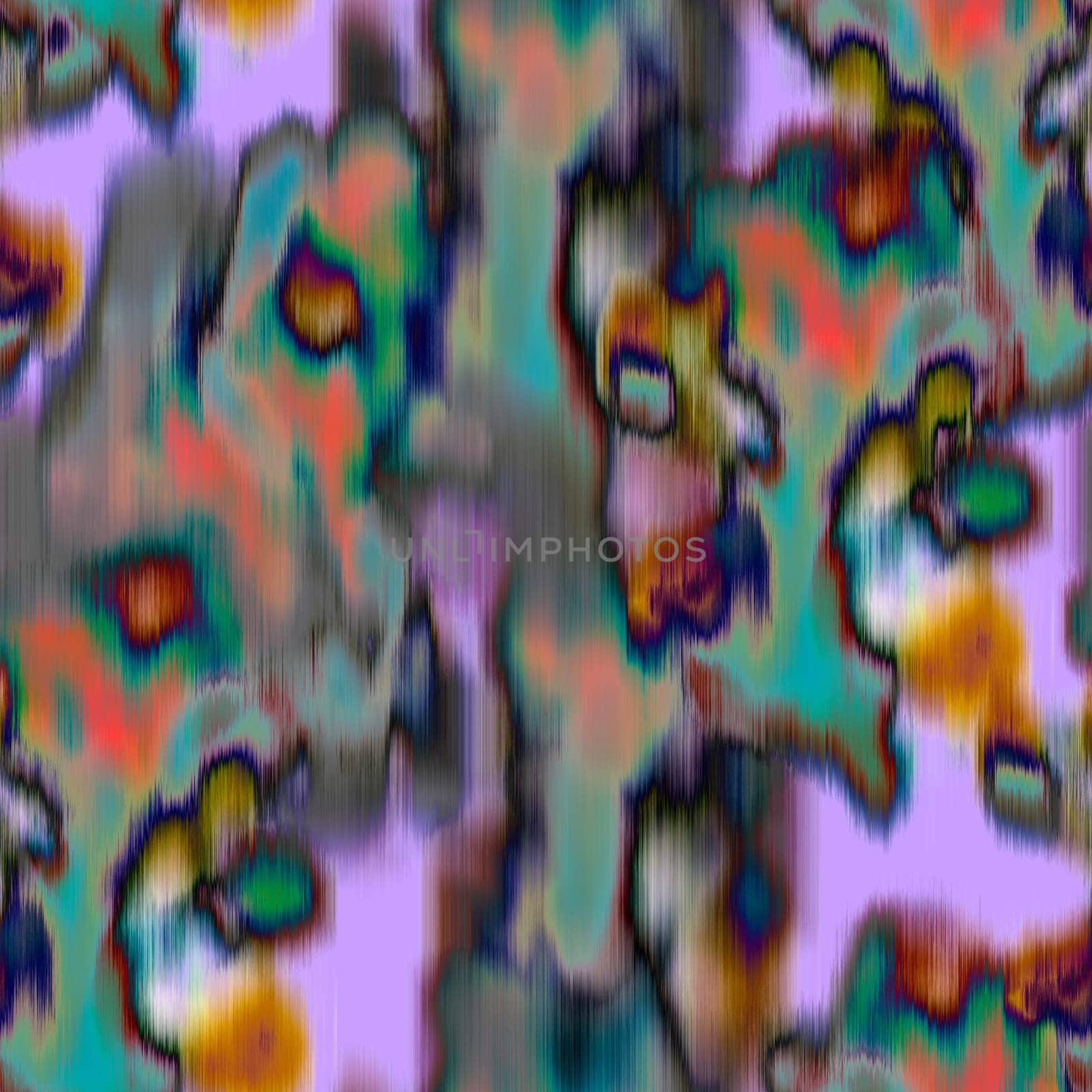 Abstract blurred floral seamless pattern. Bleeding meadow spring flowers by MarinaVoyush