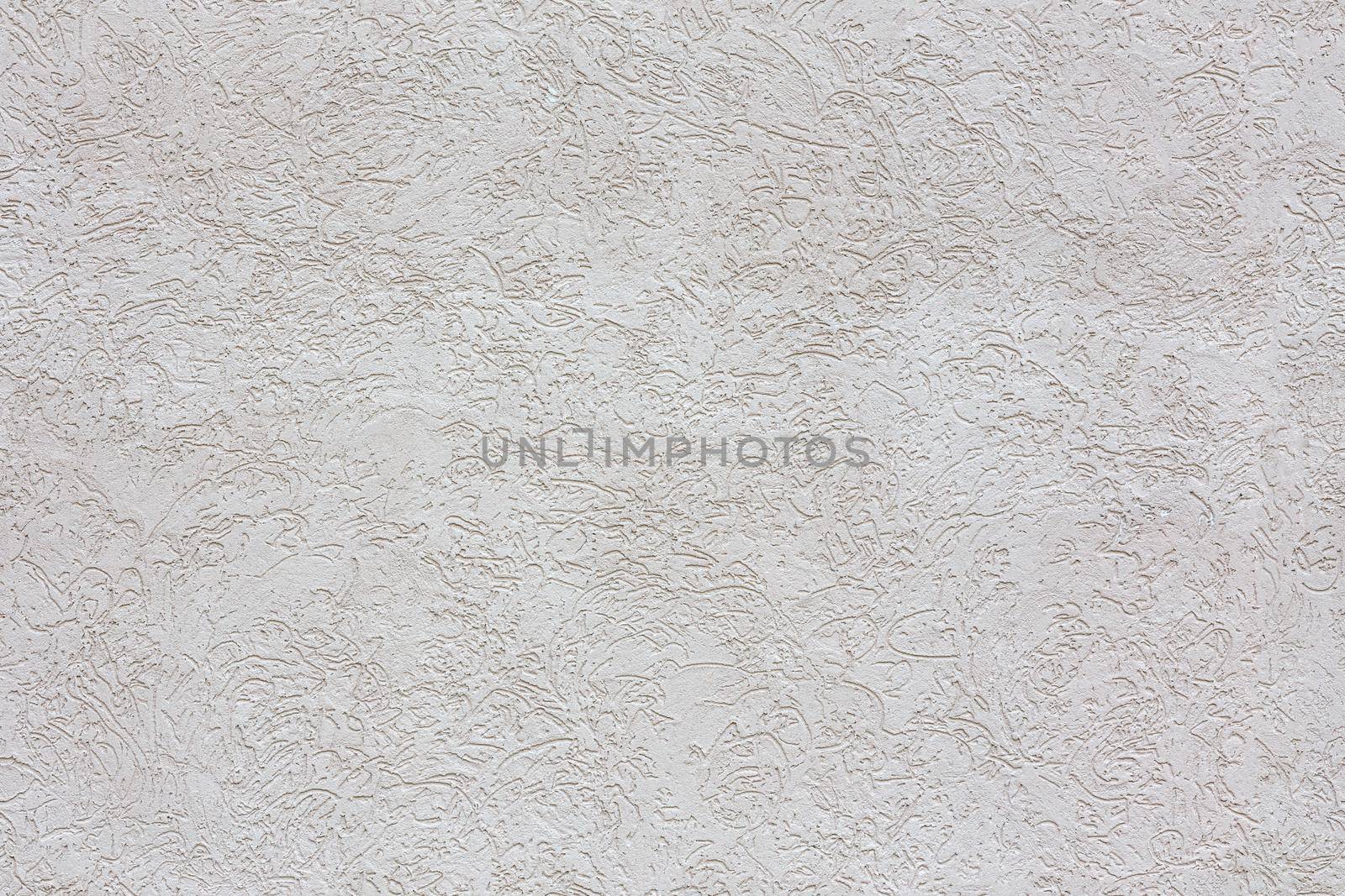seamless texture and full frame background of white bark beetle mineral plaster wall finish