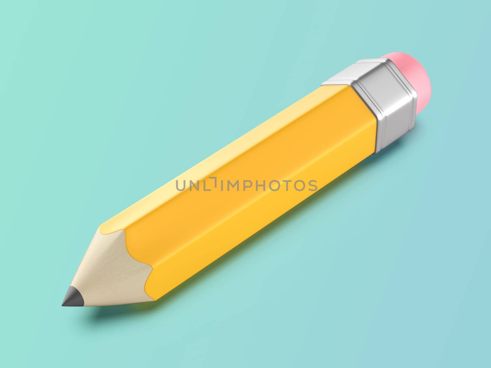 Yellow pencil with eraser
 by magraphics