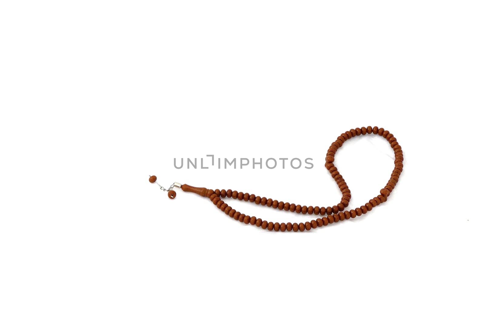 rosary standing on a white background, rosary in islam, close-up prayer rosary, by nhatipoglu