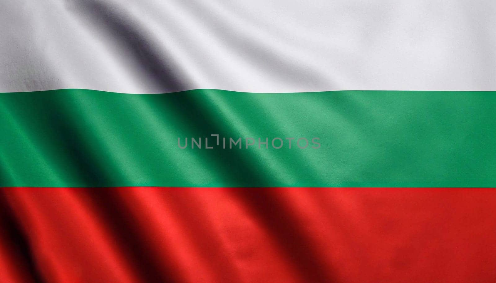 Close up of the Bulgaria flag. Bulgaria flag of background. Flag of Bulgarian.