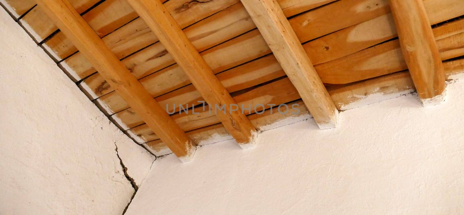 classic old house ceiling, wooden house ceiling, village type house ceiling, by nhatipoglu
