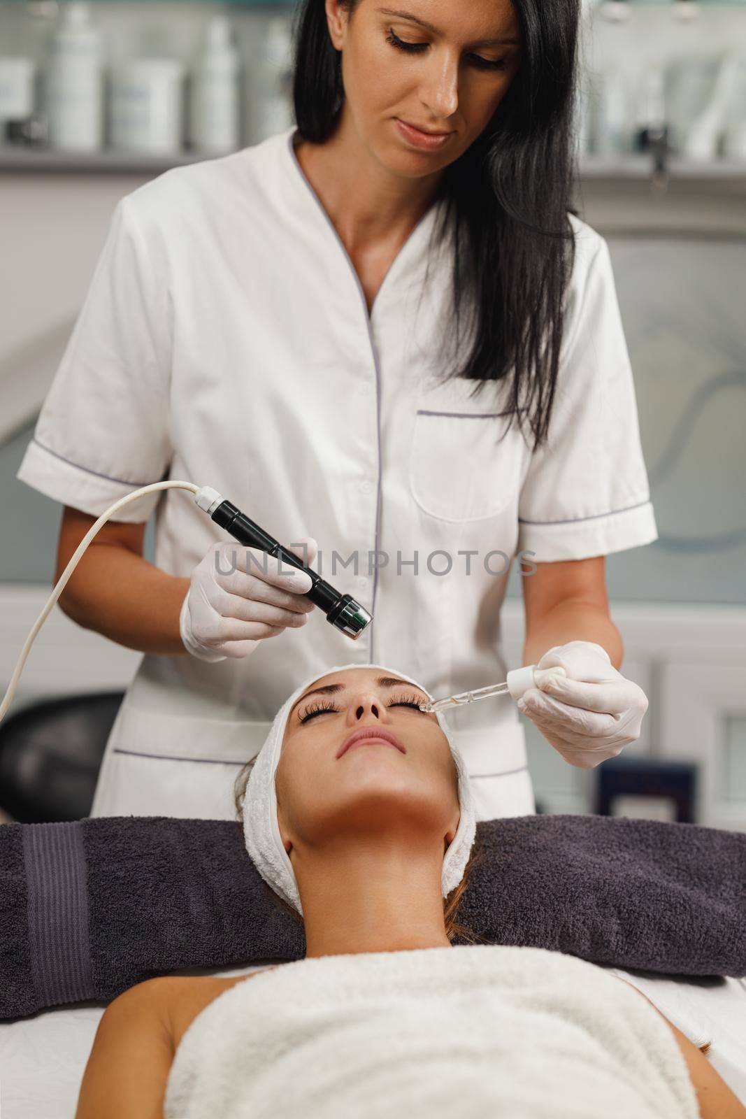 Mesotherapy Non Needle Treatment In A Beauty Salon by MilanMarkovic78