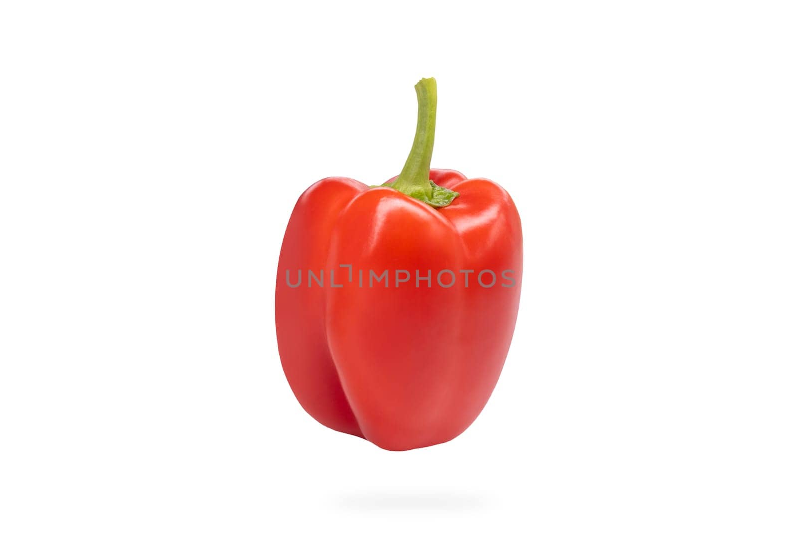 red bell pepper isolated on white background, red, cuisine, delicacy