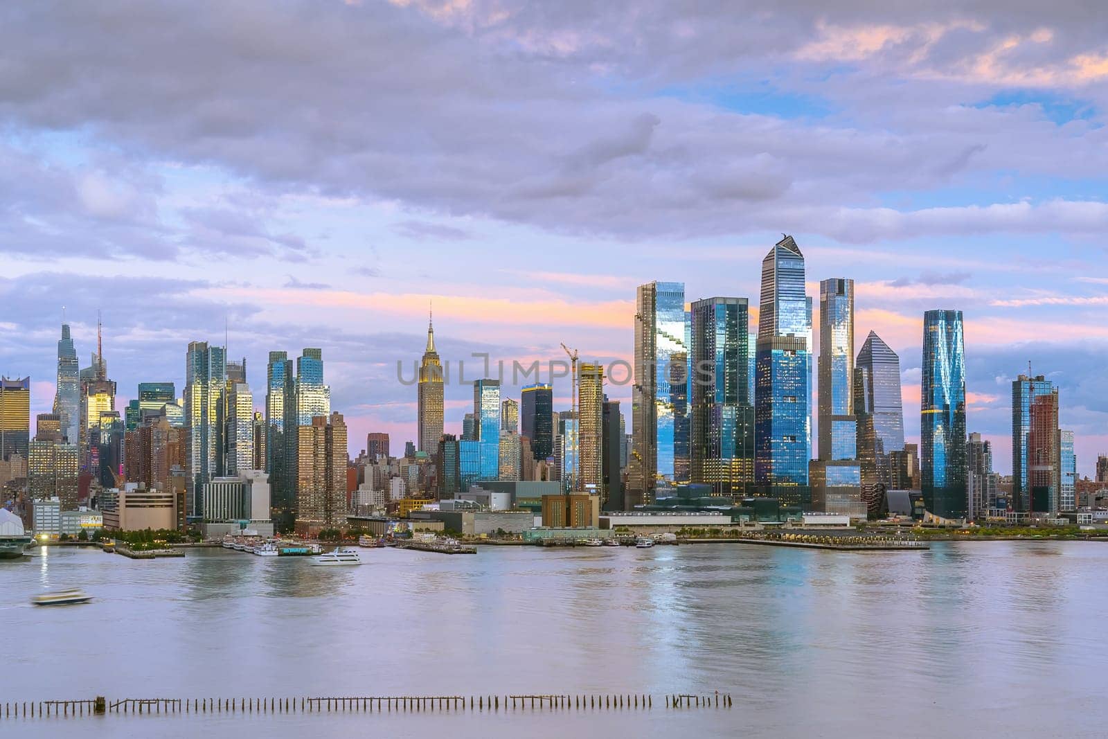 Manhattan's skyline, cityscape of New York City in the United State of America 