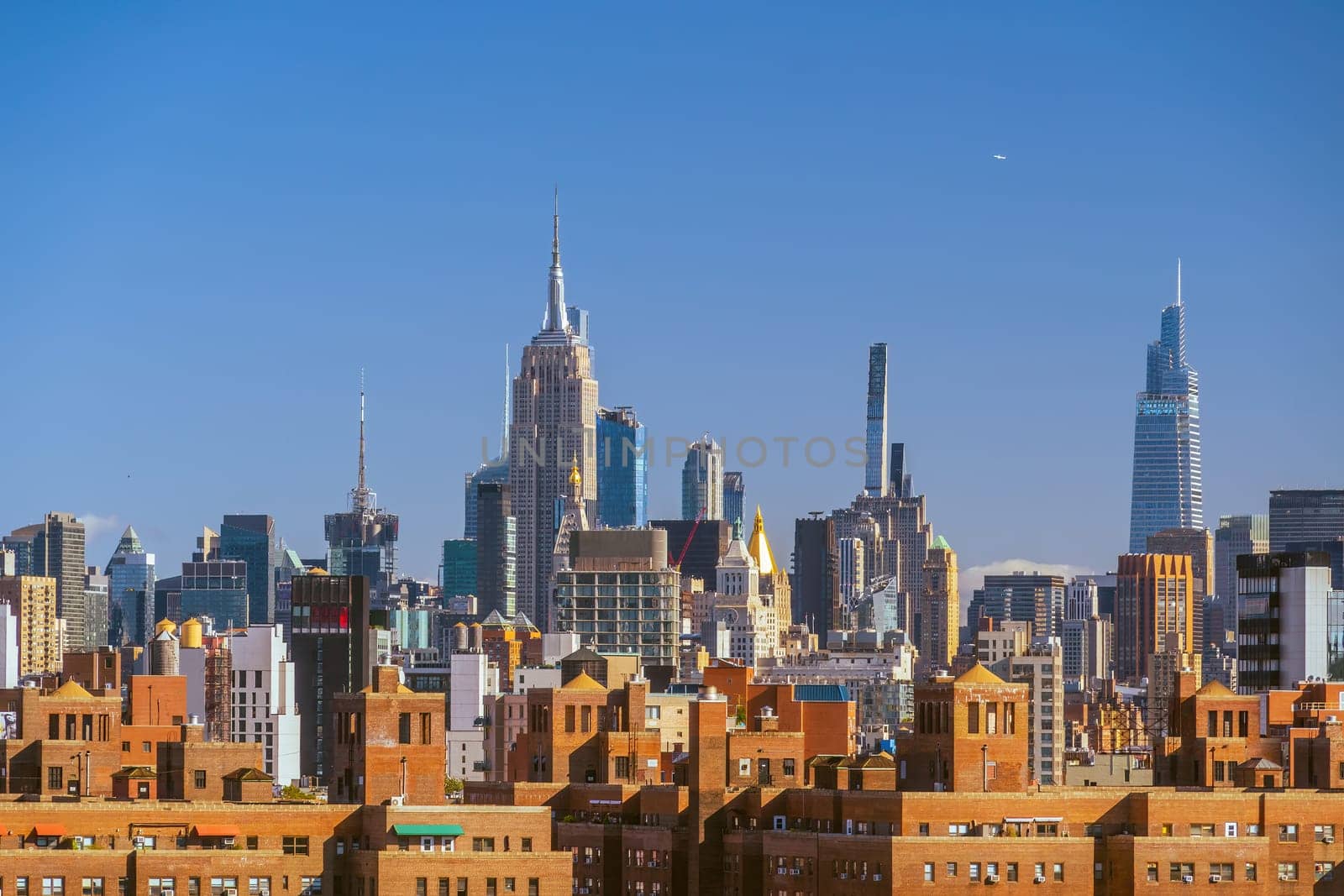 Manhattan's skyline, cityscape of New York City in the United State of America 