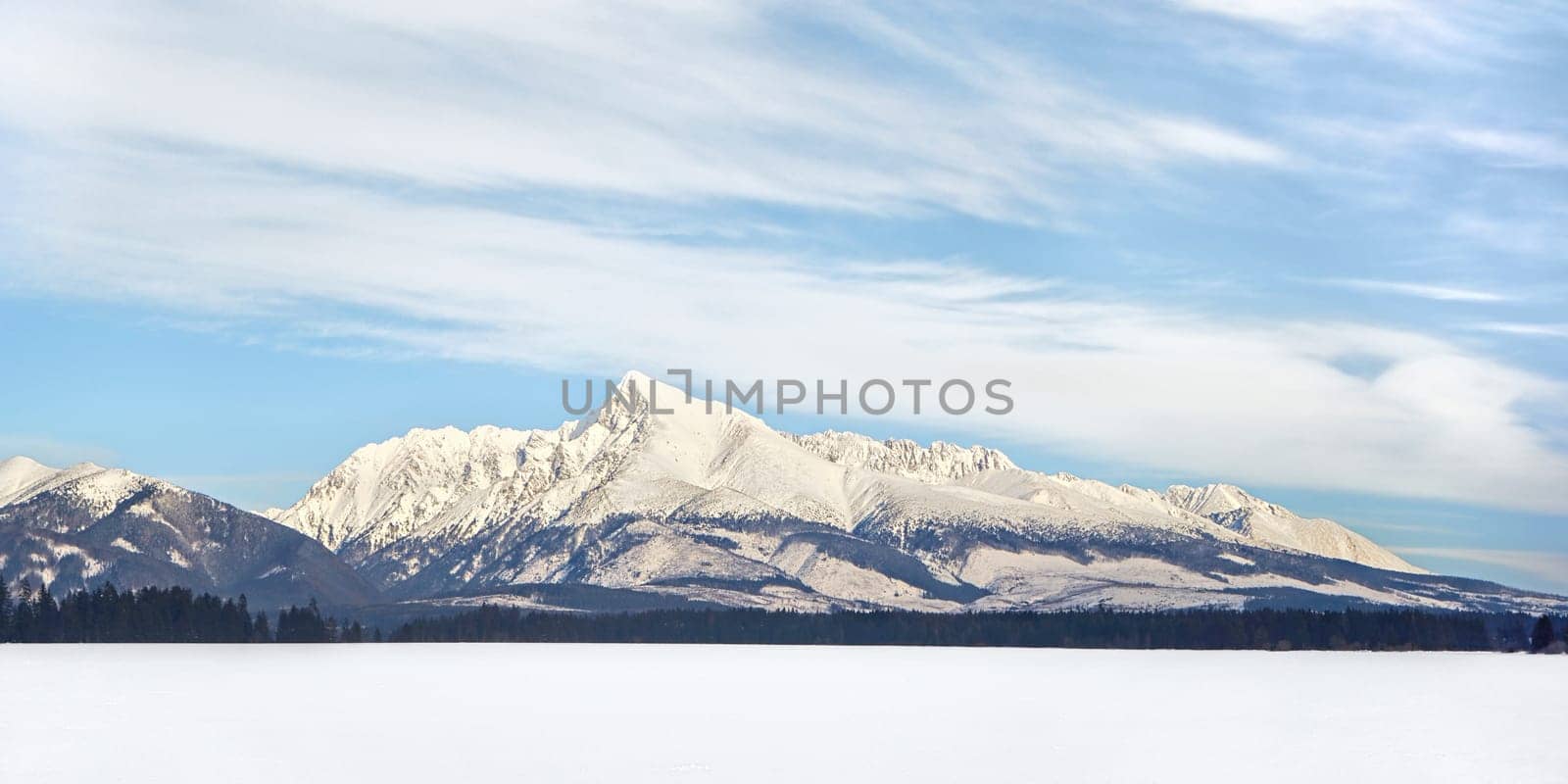 Mount Krivan (Symbol of Slovakia) winter panorama. by Ivanko