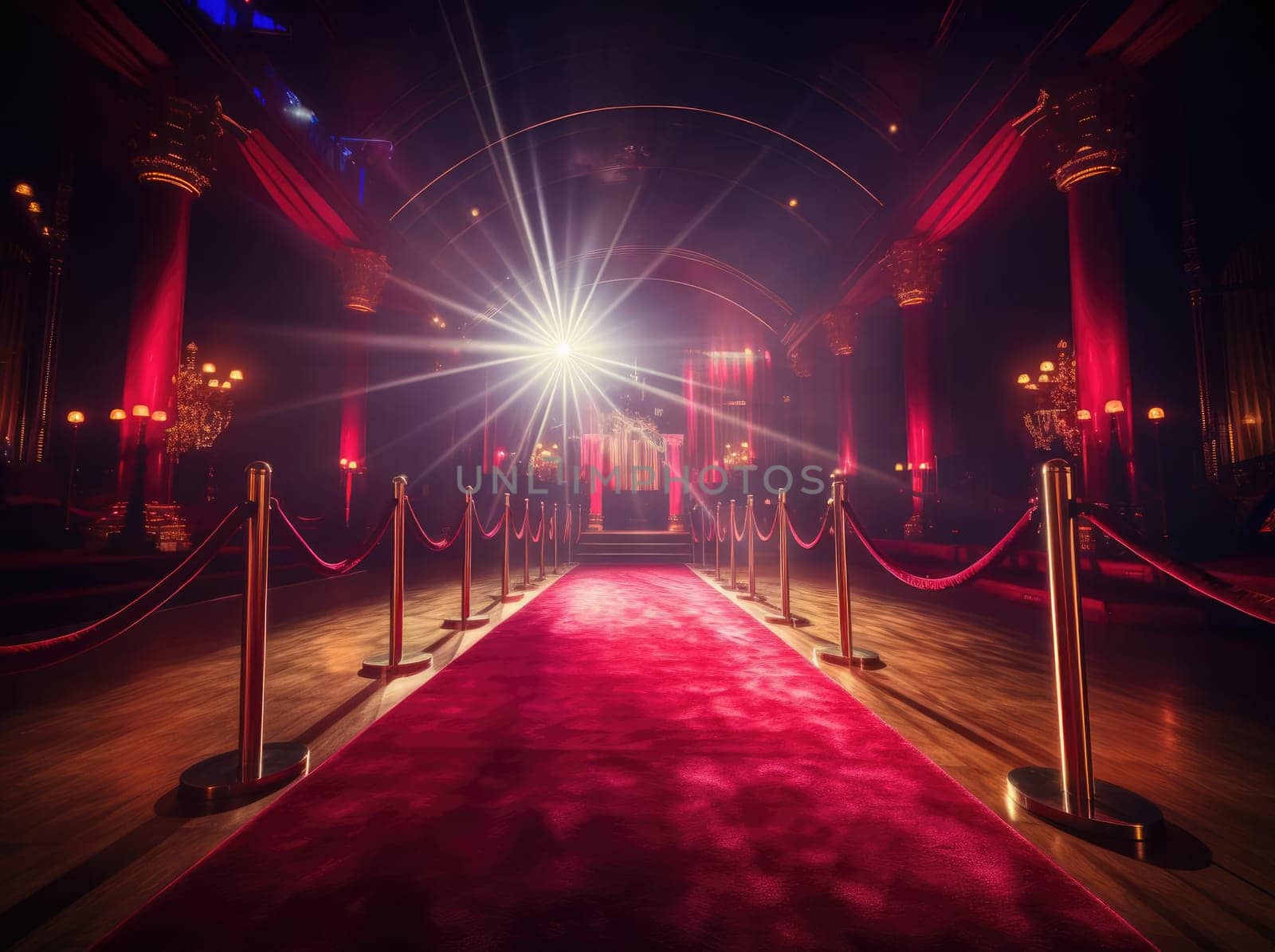 Red carpet for cenomonies without people