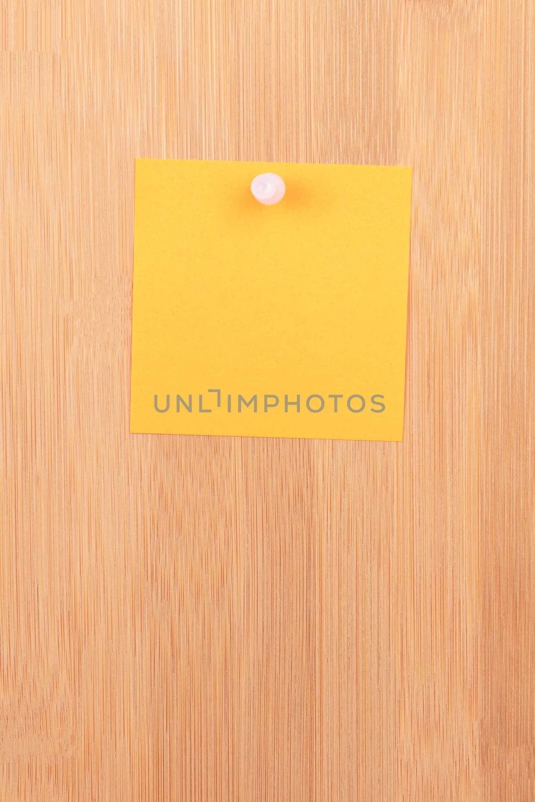 Orange Sticky Note Pinned to the Wooden Message Board. To Do List Reminder in Office. Blank Memo Sticker at Work - Template. Empty Checklist - Mockup