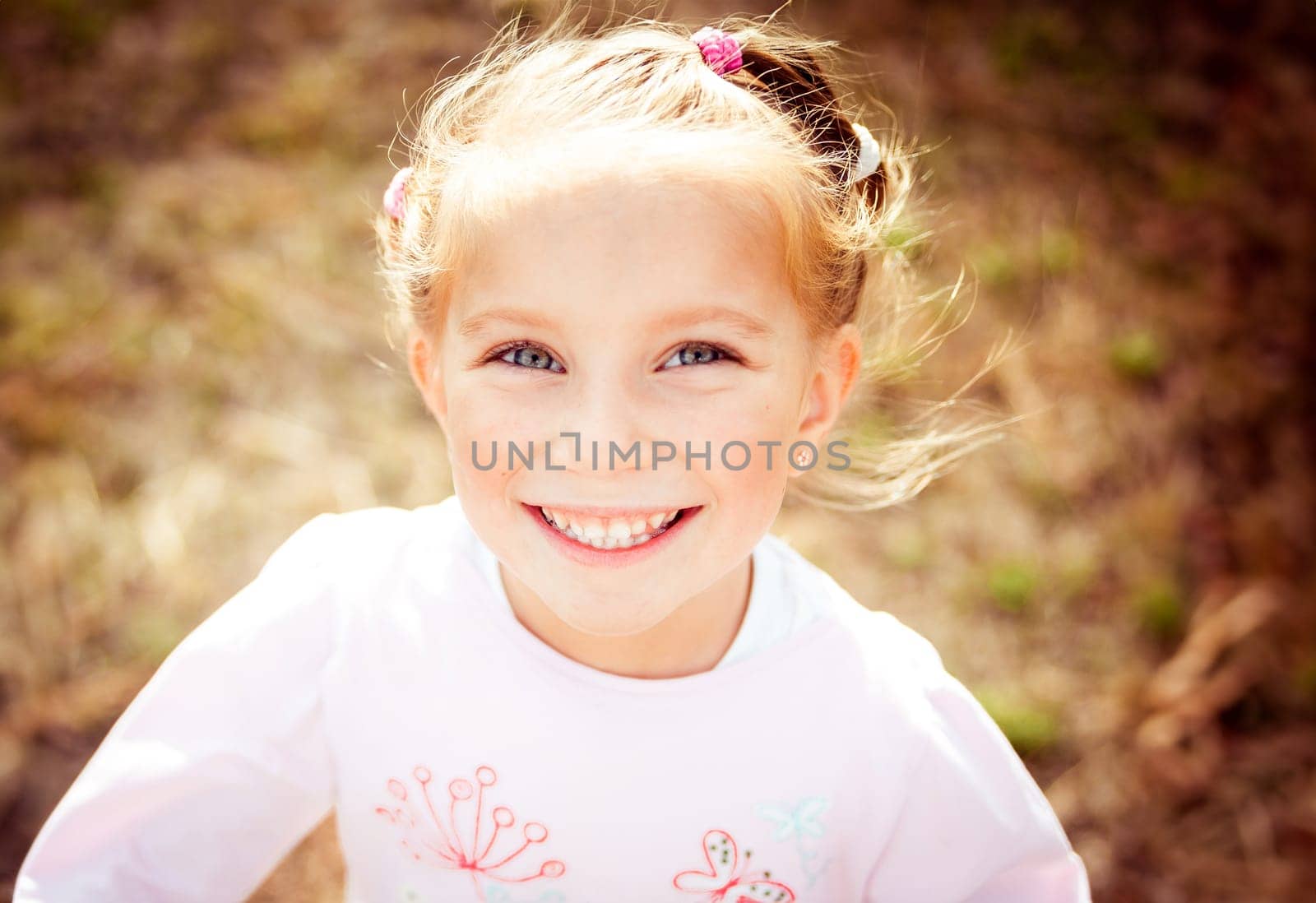 Portrait of a beautiful liitle girl close-up