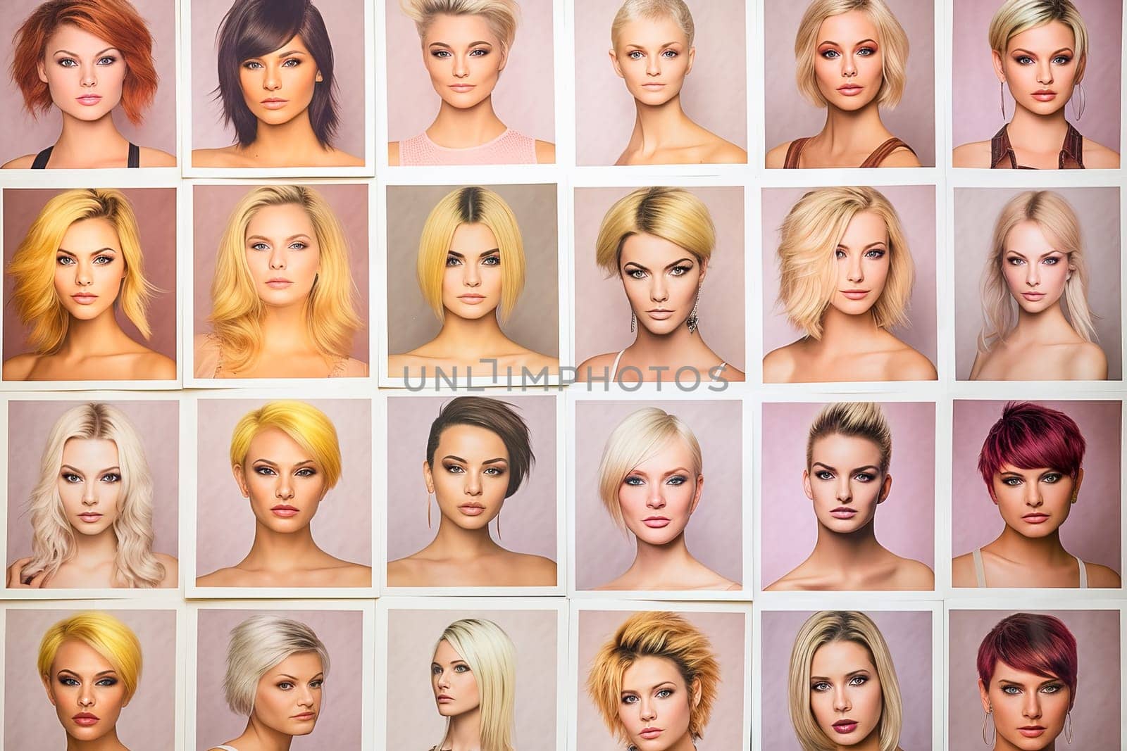 Catalog with examples of women's haircuts and coloring. by Yurich32