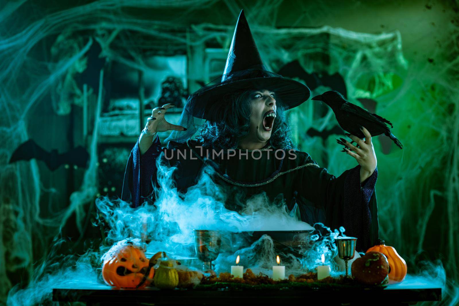 Witch Tells Magic Words To Blackbird by MilanMarkovic78