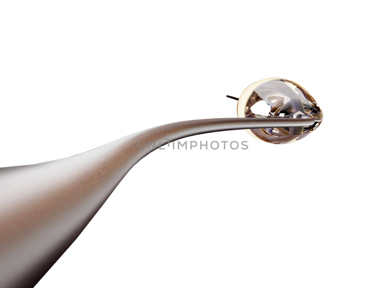 mesh metal nitinol self-expandable stent 3D rendering for endovascular surgery isolated on white background. Clipping path. by samunella
