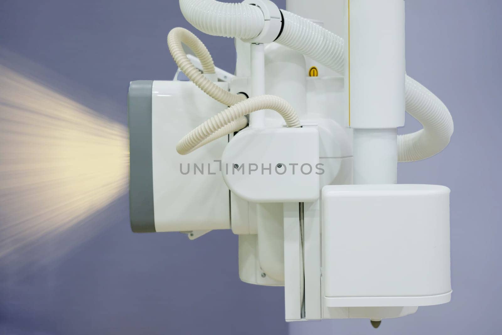 X-ray generator tube or  X-ray machine modern medical equipment in the hospital.