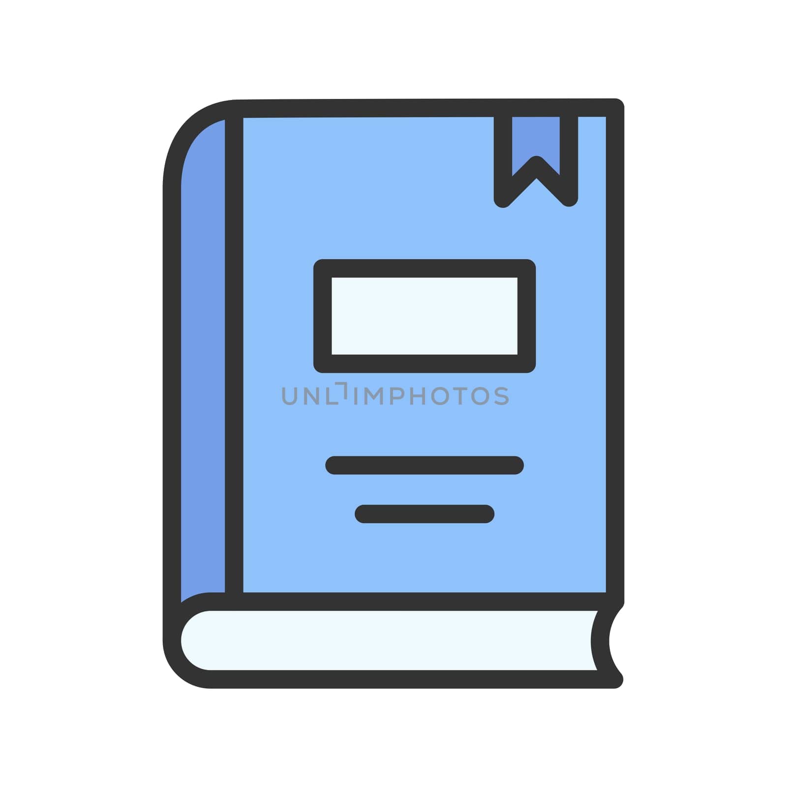 Book Icon image. Suitable for mobile application.